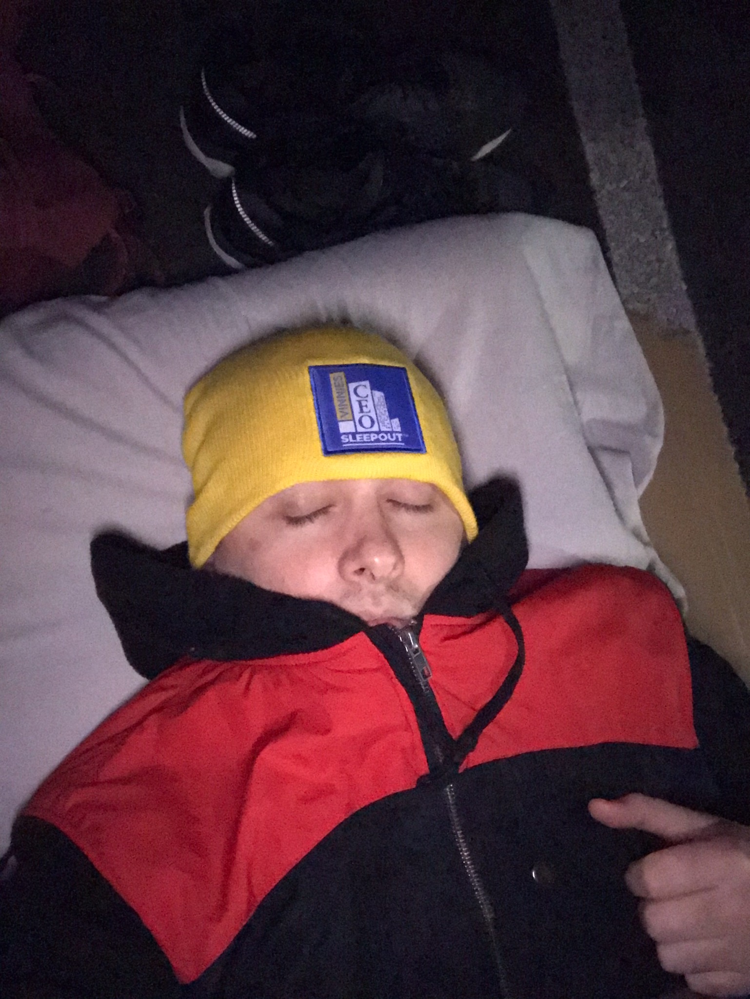 Pathways CEO Ryan at Vinnies CEO Sleepover 2021